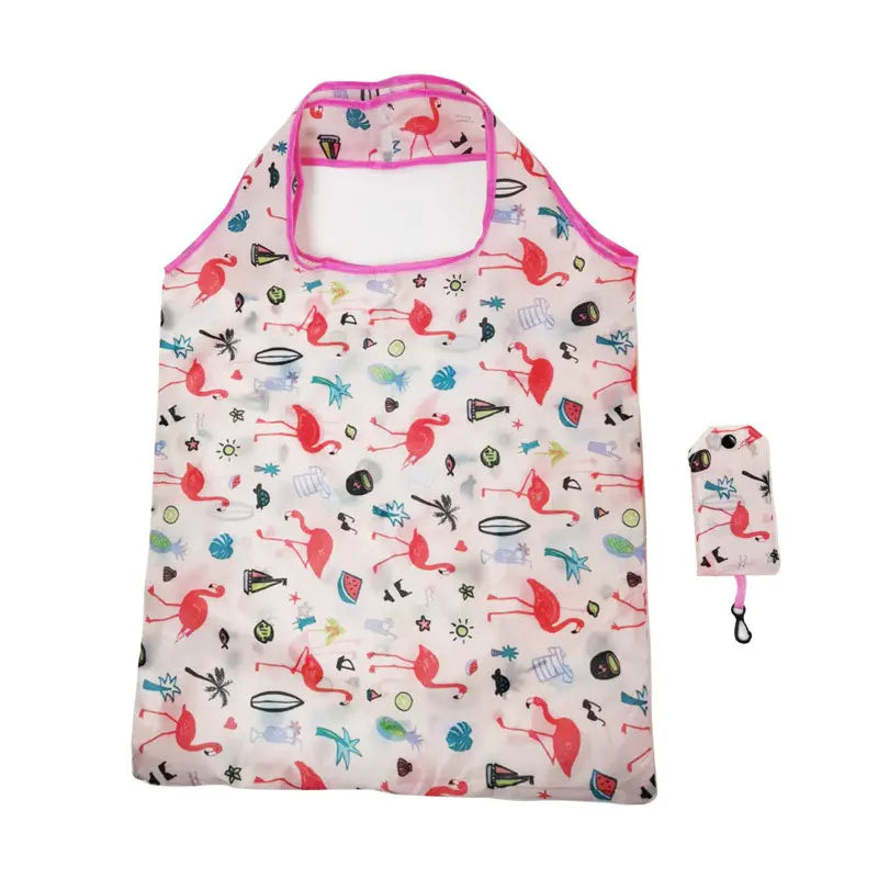 Sac de courses réutilisable, sac d'épicerie pliable en Nylon, fourre-tout créatif et écologique, léger et Durable