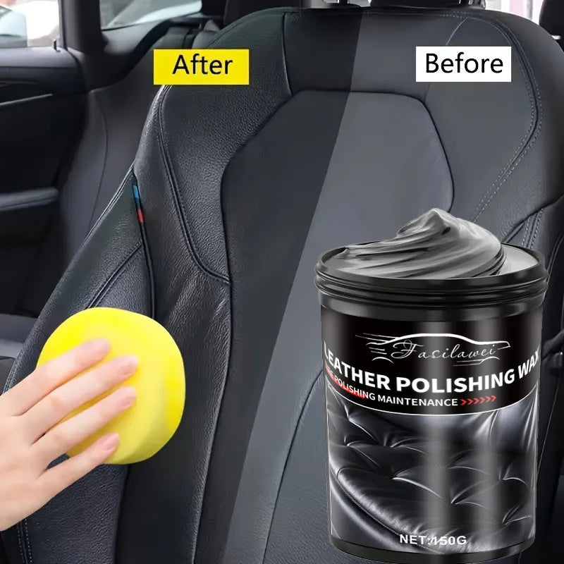 Crème revitalisante et réparatrice pour cuir – 150 ml, conditionnement et protection en profondeur pour sièges auto, canapés, vestes, chaussures, sacs et