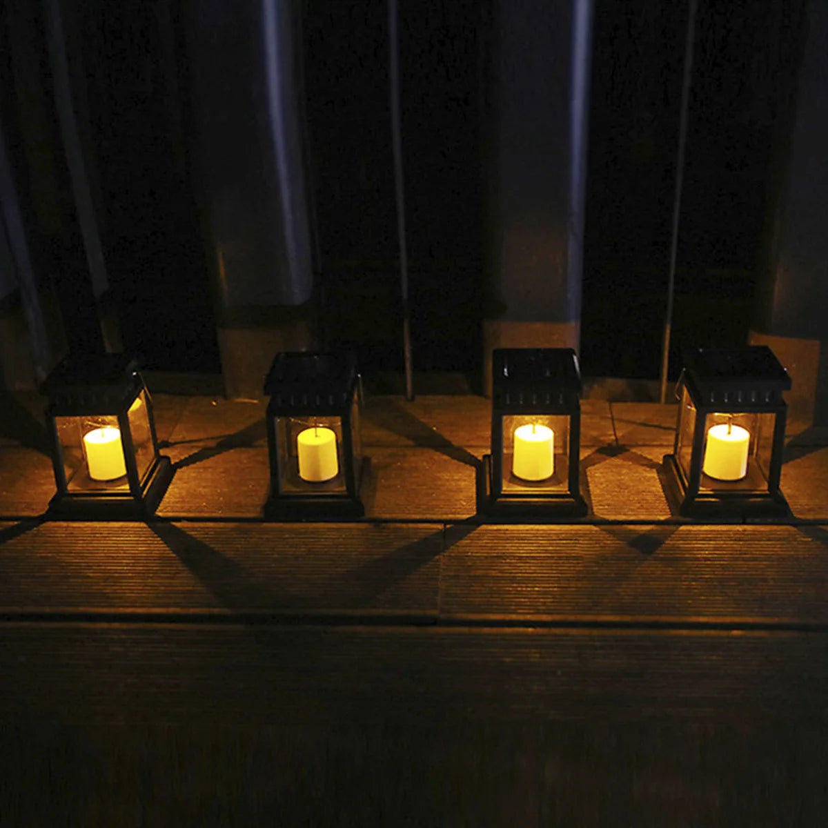Lampes solaires d'extérieur pour décoration de jardin, lanterne de palais rétro, lampes à bougie, éclairage de paysage, lampadaires