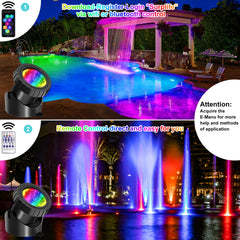 2/3/8/10 LED lumières étanche IP68 fontaine sous-marine étang Spot lumière paysage projecteur pour jardin APP télécommande
