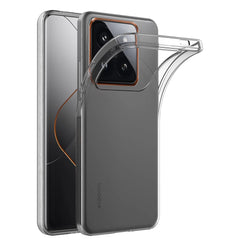 Coque souple en Silicone d'origine pour Xiaomi Mi 14 14T 13 13T T Pro, Coque transparente Ultra fine, Coque arrière antichoc