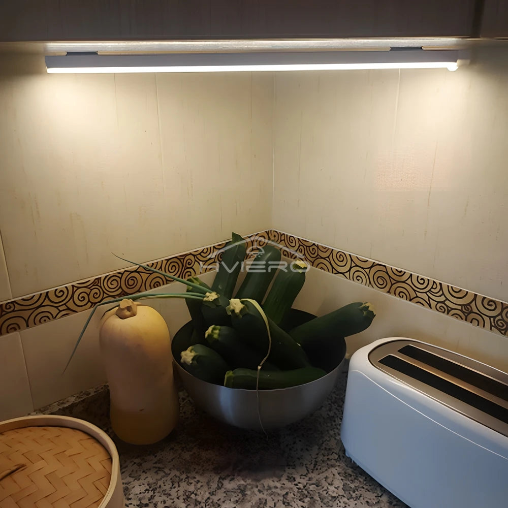 Motion Sensor Night Light, Wireless USB Rechargeable Magnetic LED Lamp for Wardrobe, Bedroom, Closet, Kitchen, Hallway, Tube Detector Bulb