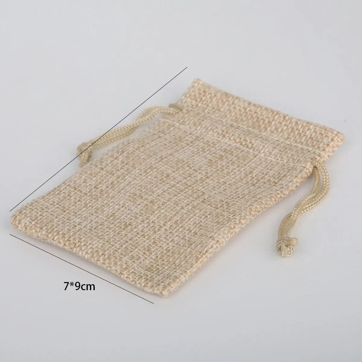 Sac cadeau de poche en coton et chanvre 15-50, sac d'emballage cadeau pour la journée des enfants, emballage de produits de mariage pour bonbons à faire soi-même