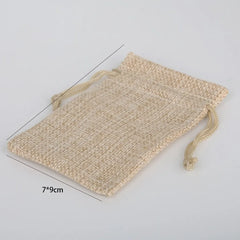 Sac cadeau de poche en coton et chanvre 15-50, sac d'emballage cadeau pour la journée des enfants, emballage de produits de mariage pour bonbons à faire soi-même