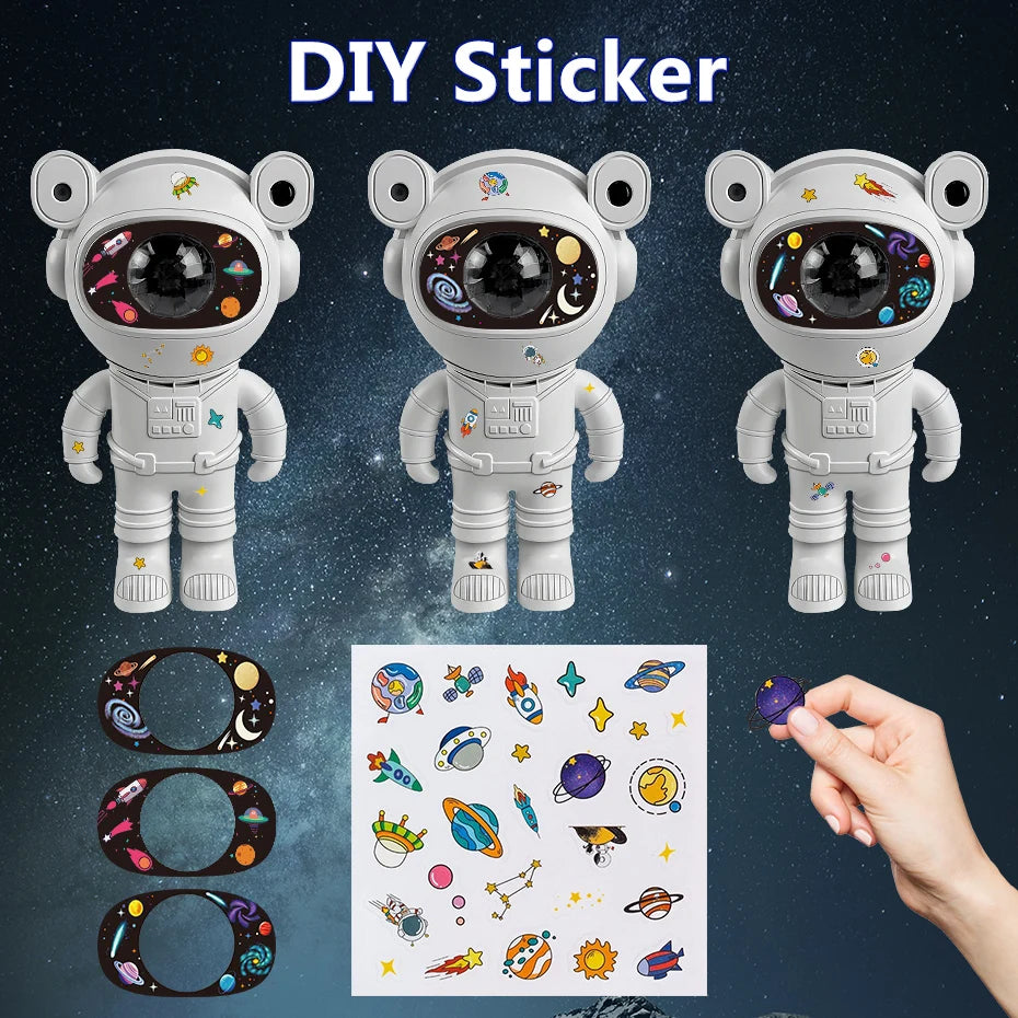 Projecteur d'étoiles pour enfants, veilleuse avec télécommande, conception réglable à 360 °, astronaute, nébuleuse, galaxie, éclairage pour enfants