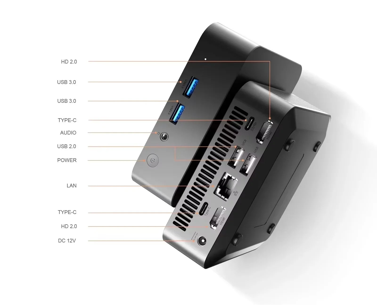 MINI PC Portable Windows 11 Intel Core i9 8950HK 16GB RAM 1TB SSD ordinateur double WIFI 6 BT5.2 4K HD Mini jeu bureau studyPc