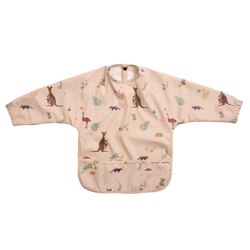 Bavoirs imperméables pour nouveau-né, bavoir blouse de peinture pour enfants à manches longues pour garçons et filles, tablier d'alimentation facile à nettoyer, articles pour bébé