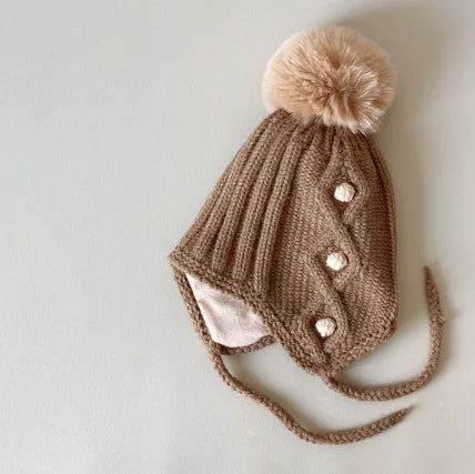 Coréen enfants écharpe chapeau ensembles automne hiver bébé chaud laine tricoté oreille Protection casquette enfant en bas âge garçons filles cou écharpe de noël
