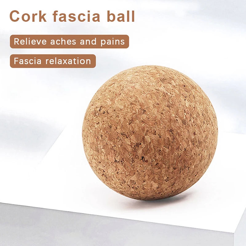 Boule de Massage en liège, Massage du dos, masseur de pieds, boule de Yoga, thérapie de libération de Tension, balle myofasciale, relaxation des Muscles, Point de déclenchement