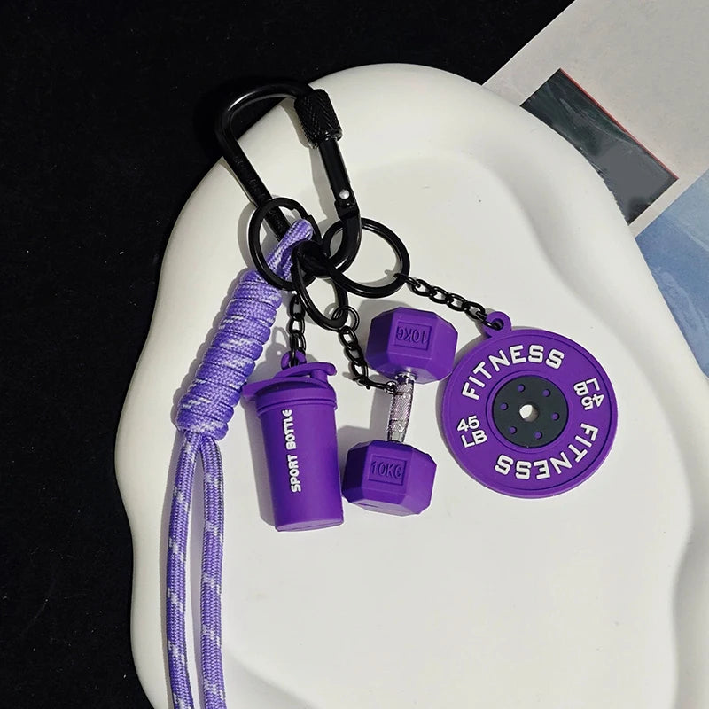 Porte-clés de Fitness pour les amateurs de gymnastique, cadeau Premium, accessoires pour les amateurs de sport, sacs d'entraînement, bouteilles d'eau, boucle en forme de D