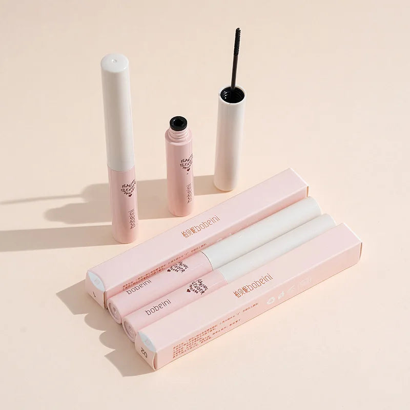 Mascara imperméable et sans maquillage, base allongée, cryptée, mince, bouclée et durable sans bavure