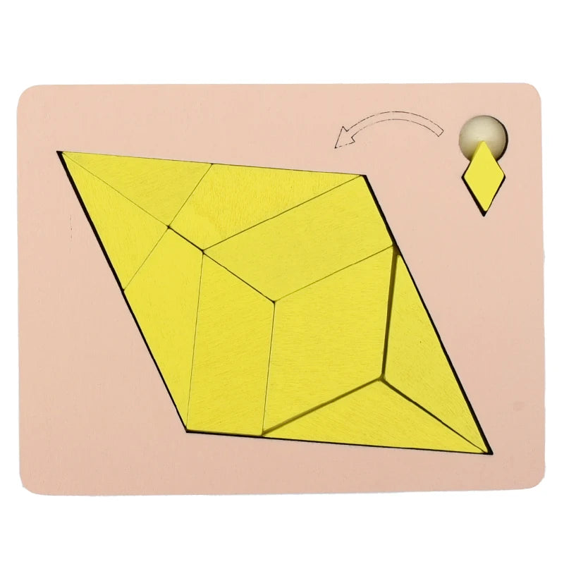 Puzzle en bois pour enfants, planche en bois, Montessori, apprentissage 3d, planches d'activités éducatives précoces, jouets pour enfants
