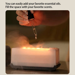 Nouveau Mini diffuseur d'arôme humidificateur d'air ultrasonique fabricant de brume fraîche brumisateur LED huile essentielle flamme lampe Difusor
