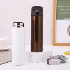 Les étudiants vont à l'école tasse Thermos couverture de balle créative tasse d'eau potable directe Simple couleur unie Durable et pratique