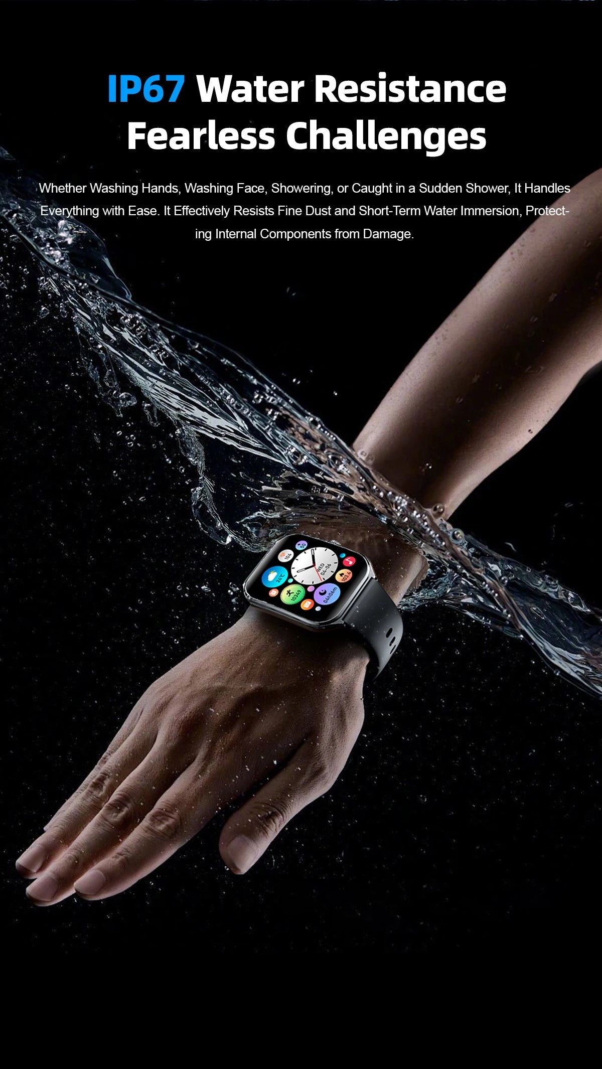 Nouvelle montre intelligente 2025, montre de sport de 1,96 pouces, étanche IP67, plus de modes sportifs 110, traqueur d'activité physique, montre ultra-mince.