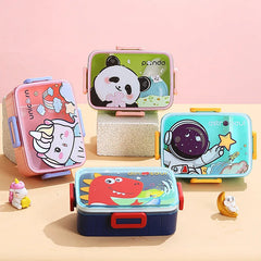 Boîte à déjeuner mignonne pour enfants, filles et garçons, avec compartiments, boîte à Bento, étanche, boîtes à collation alimentaires pour enfants, nouvelle collection 2024