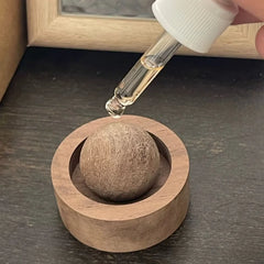 Diffuseur d'huiles essentielles de voiture en bois, ensemble rond d'huiles essentielles d'aromathérapie en bois pour maison, bureau, chambre à coucher, voiture