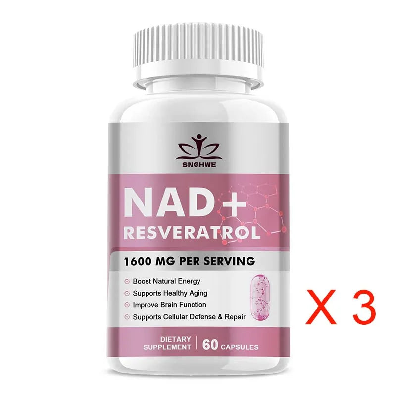 Anti - âge NAD + Supplément Capsules - Nicotinamide ribose substitut, énergie naturelle et santé cellulaire nad Supplément - anti - âge Booster cellulaire