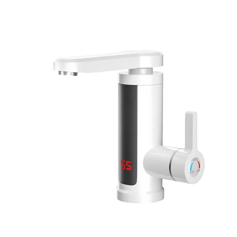 Chauffe-eau électrique 220V, robinet de cuisine, chauffage instantané sans réservoir, mélangeur chauffant coulant, affichage numérique