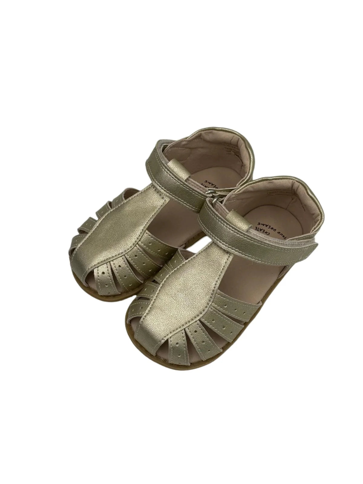 Tipsietoes Enfants filles pieds nus sandales d'été talon bas en cuir véritable Enfants Fille robe de soirée chaussures Enfant en bas âge Enfants