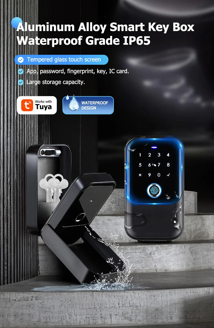 TTlock-Boîte de verrouillage à clé intelligente, sans fil, électronique, application, code numérique, Bluetooth, coffre-fort pour hôte