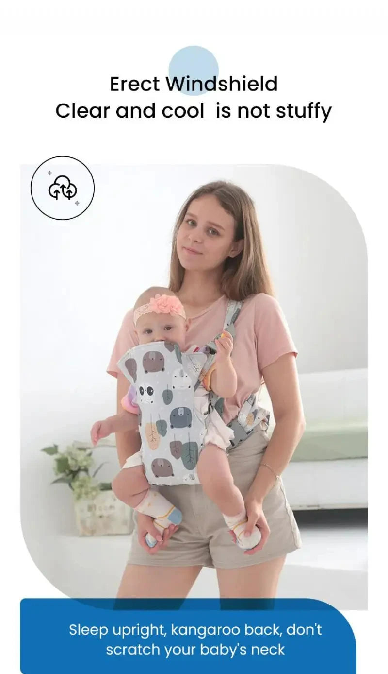 Porte-bébé avant, tabouret de taille horizontal, réglable, ergonomique, pour nouveau-né, articles multifonctionnels et respirants pour bébés