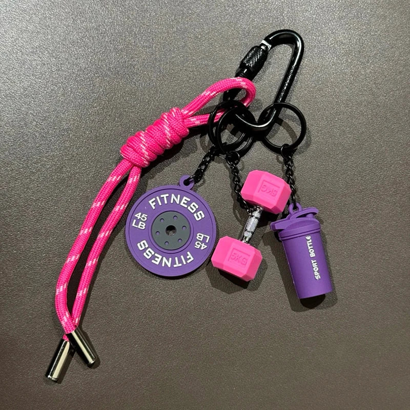Porte-clés de Fitness pour les amateurs de gymnastique, cadeau Premium, accessoires pour les amateurs de sport, sacs d'entraînement, bouteilles d'eau, boucle en forme de D