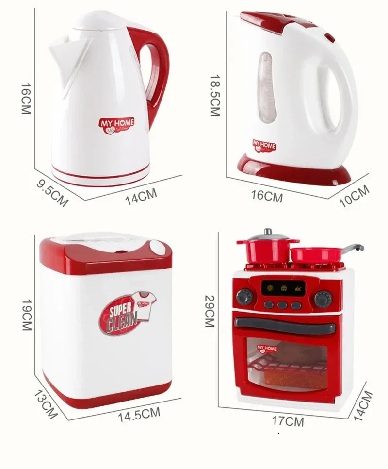 Appareils de cuisine jouets jouet ensemble de cuisine pour enfants jouer cuisine maison de poupée accessoires mélangeur cafetière Machine mélangeur grille-pain