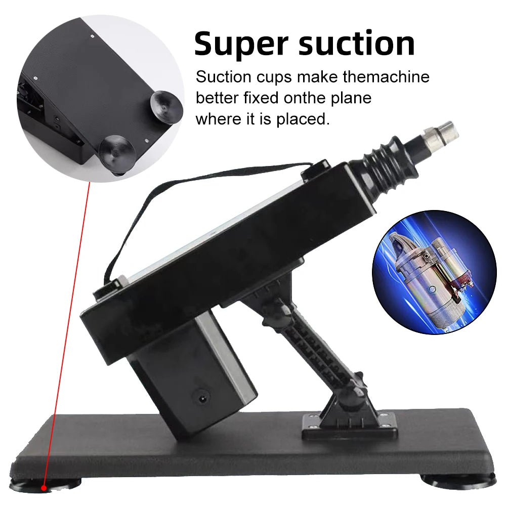 Sex machine, adult toy, automatic thrusting device for men and women, masturbation, adjustable vaginal and anal massage, pump gun