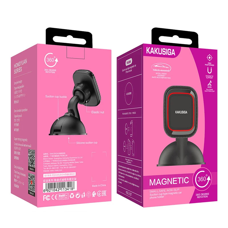Support magnétique universel pour téléphone de voiture, support rotatif à 360 °, aimant d'aération, support GPS, iPhone, Xiaomi
