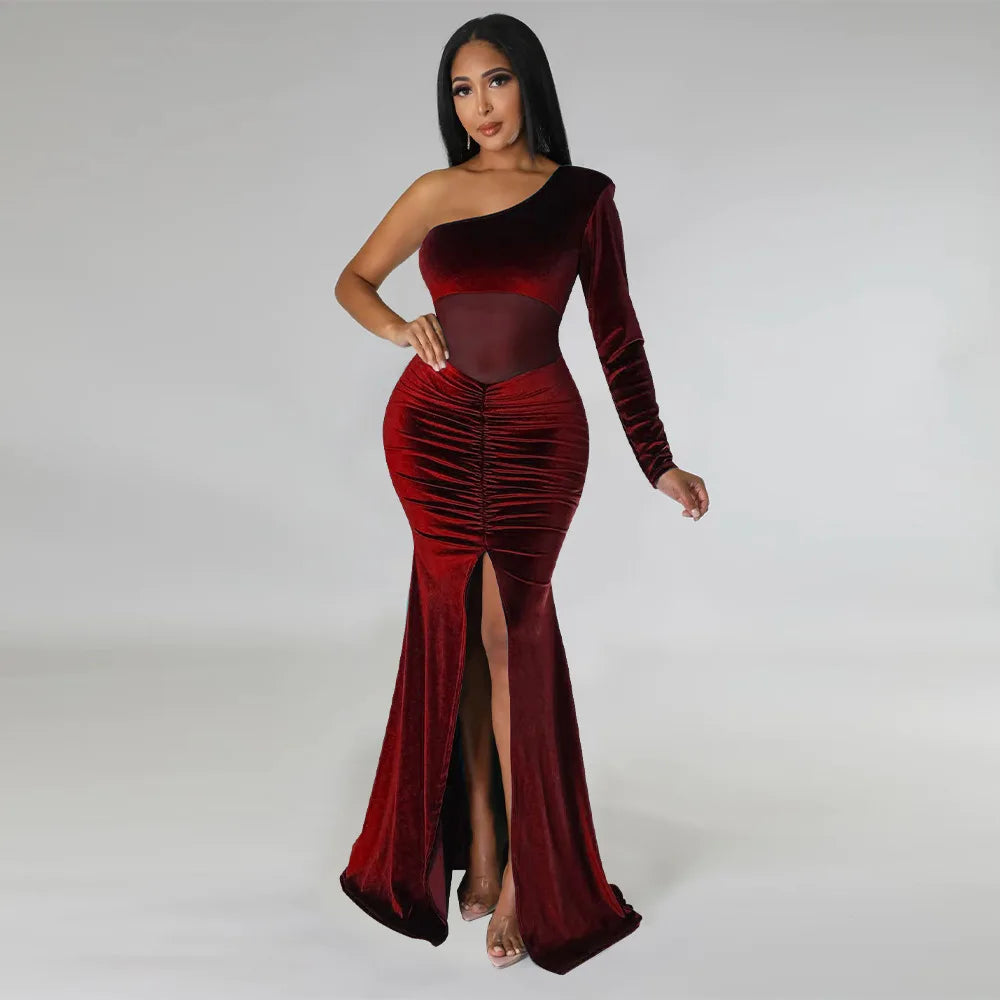 Women's long evening dresses, party wear, birthday dresses, autumn clothing, 2022