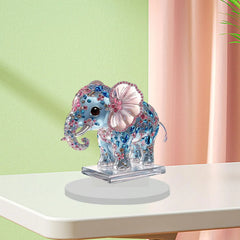 Elephant figurine for fireplace, cute decorative sculpture, for home, guest room