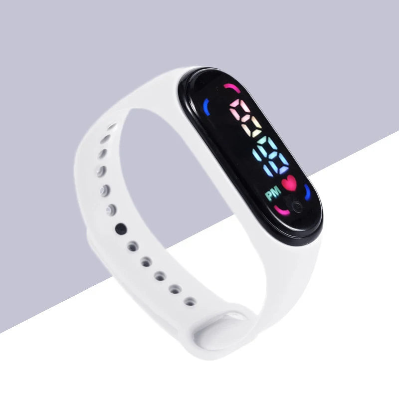 Montres numériques LED pour enfants, montre-bracelet en silicone pour garçons et filles, horloge de sport étanche, luxe, nouveau