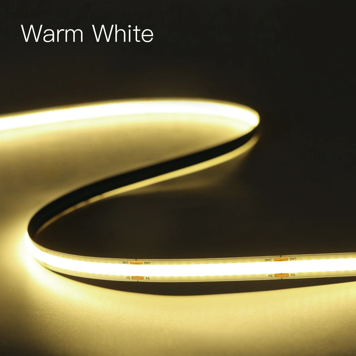 5V USB COB LED strip light, with manual scanning motion sensor and touch dimming switch, 1M-5M LED strip light, kitchen and bedroom lighting