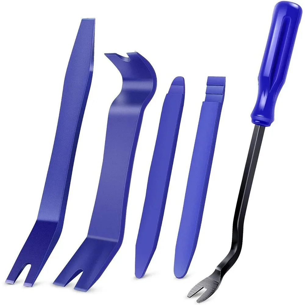 Ensemble d'outils manuels de voiture, Kit d'outils de démontage de voiture, réparation stéréo, outil de réparation DVD, retrait du tableau de bord, panneau de garniture intérieur en plastique