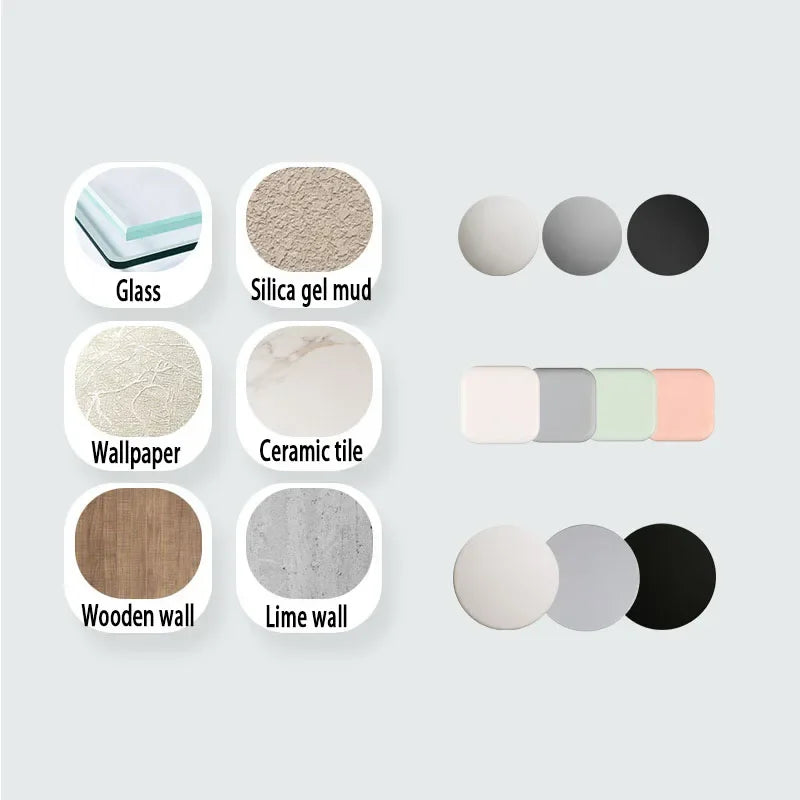 Self-adhesive silicone door handle bumper, silent door stop, shock protection, wall protection, home improvement