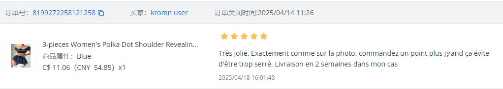 Ensemble jupe bouffante révélatrice d'épaule à pois pour femmes, haut en dentelle Sexy, tongs, sous-vêtements, costumes en maille, Perspective, ensembles exotiques