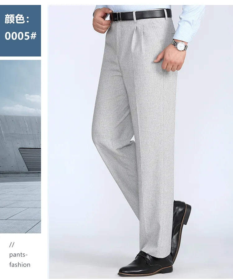 Men's trousers, men's clothing, men's pants, high-waisted trousers, spring/summer trousers, British streetwear style, casual office trousers