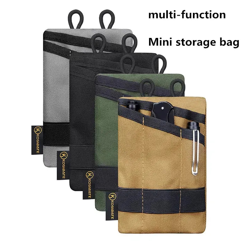 Sac tactique EDC sac portefeuille mini sac de taille clé de carte avec sac de taille camping, randonnée, chasse, pêche, porte-monnaie en plein air