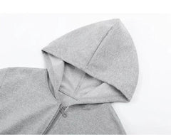 Sporty zip-up hoodies, fashionable casual jackets and warm tops for autumn and winter, suitable for boys and girls aged 3 to 12 years