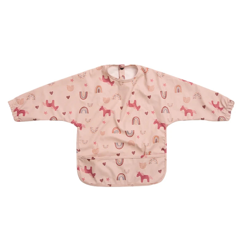 Bavoirs imperméables pour nouveau-né, bavoir blouse de peinture pour enfants à manches longues pour garçons et filles, tablier d'alimentation facile à nettoyer, articles pour bébé