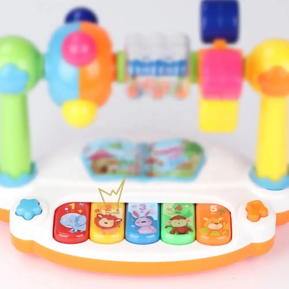 Clavier de Piano musical rotatif pour enfants, avec son léger, jouets musicaux pour bébés, jouets musicaux pour tout-petits, jouet musical éducatif précoce, cadeaux