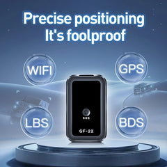 GF22 Car Tracker, Real-Time GPS Positioning Device, Anti-Loss, Accurate Locator, SOS Alarm Device