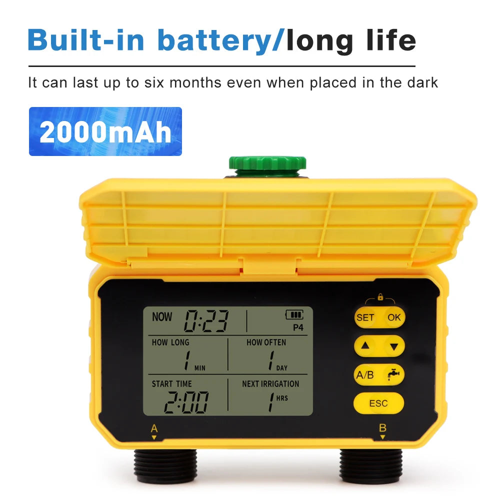 Solar Irrigation Synchronization Controller, Smart Existing System for Garden, Valve with Rain Sensor, WIFI
