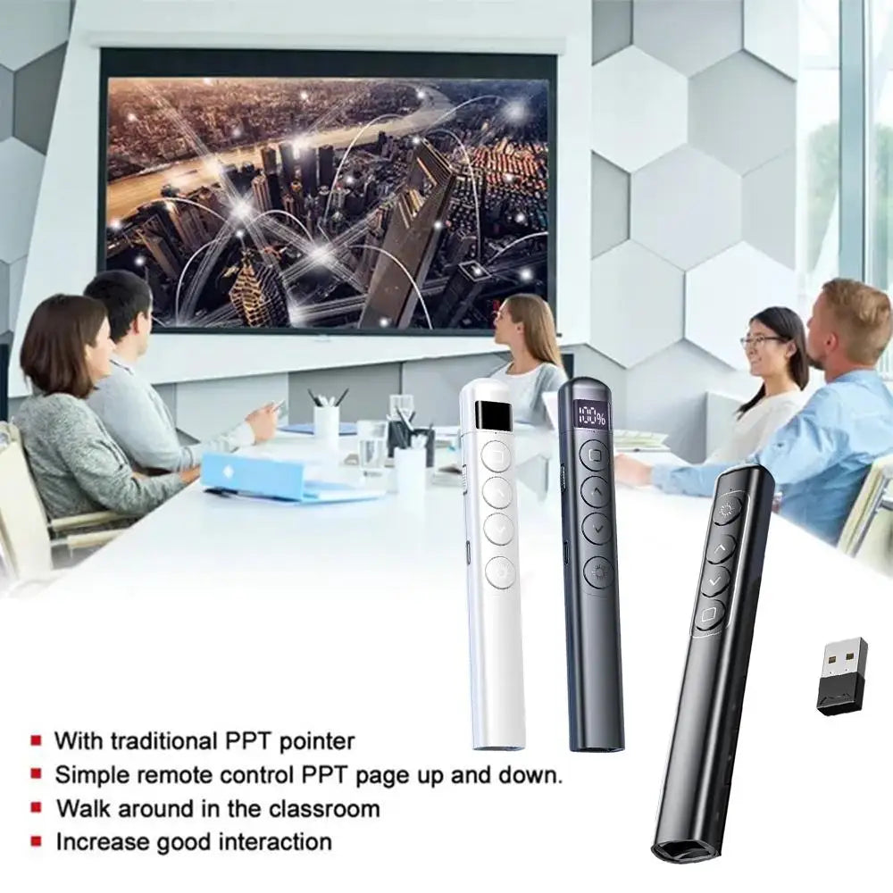 Wireless presentation pen with infrared remote control, USB laser pointer, PPT page turner, PowerPoint slide budget