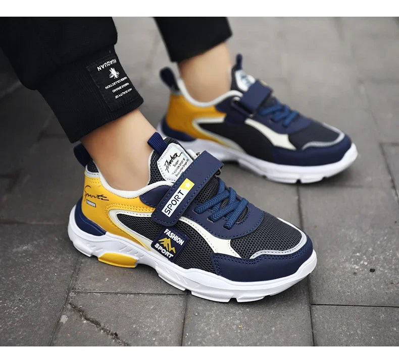 Chaussures pour enfants garçon baskets au printemps et en automne avec surface respirante antidérapante élève cuhk garçon garçon chaussures de mode