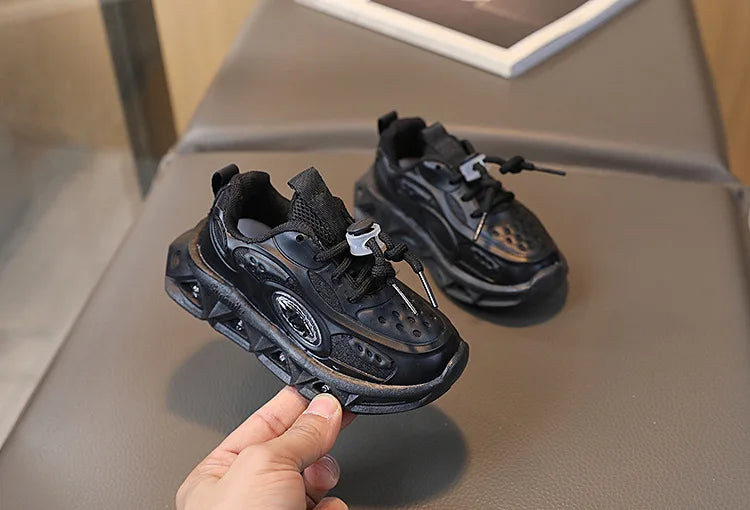 Chaussures pour bébés, baskets lumineuses et maladroites pour garçons et filles, petites et moyennes tailles, à semelles souples, nouvelle collection printemps-automne 2023