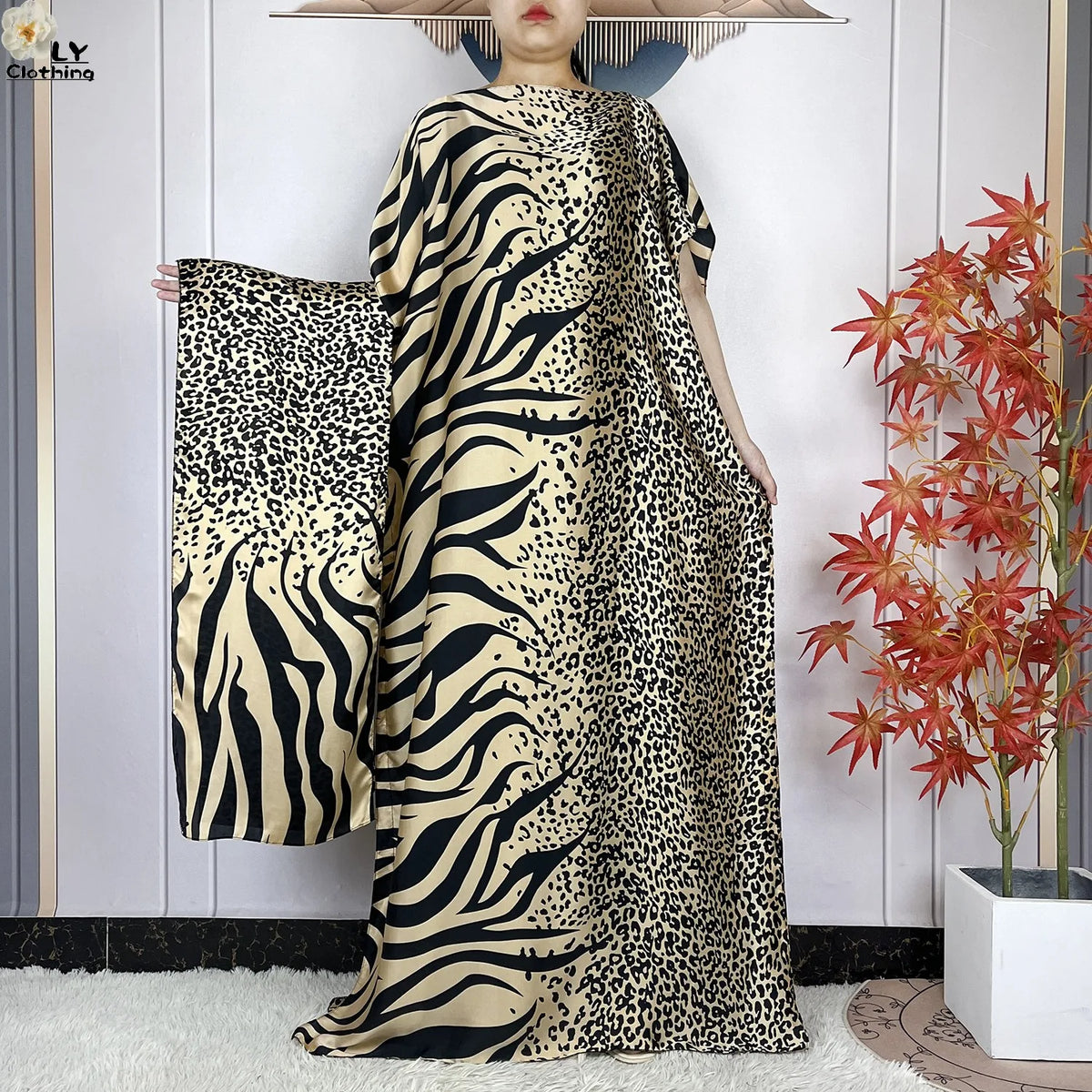 Muslim abayas with belt for women, African maxi dress, elegant evening dress, soft printed turban, new fashion, 2023