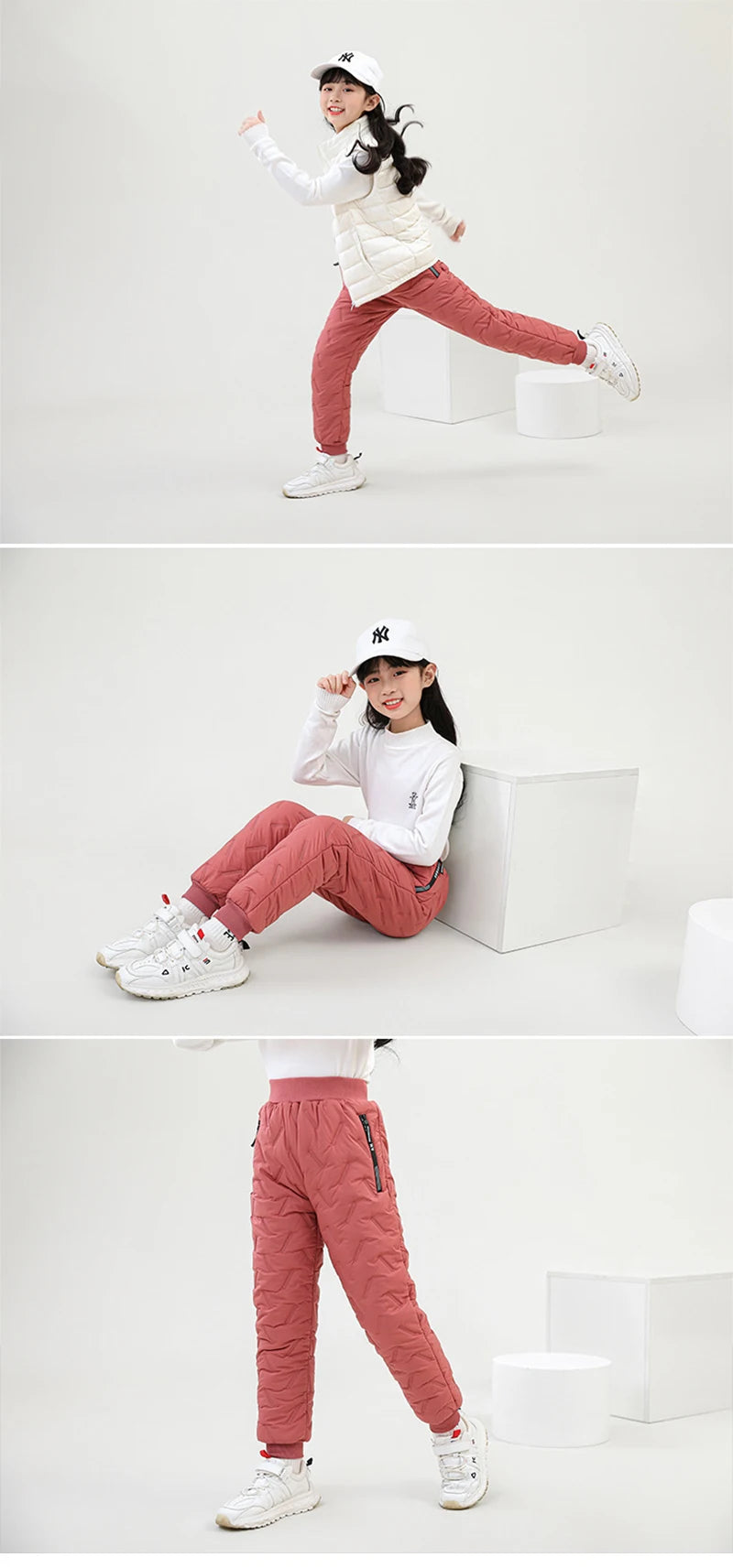 Filles hiver chaud mode cachemire coton pantalon pour garçons âgés de 3 à 12 ans enfants décontracté imperméable épaissir pantalons de survêtement vêtements pour enfants