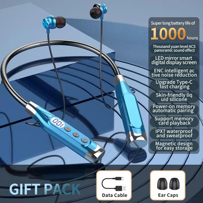 TWS Headphones Earbuds Earphones Earhook, Ecouteurs Bluetooth 5.49 sans Fil Casque Audio avec Haut-parleurs dynamiques de, avec microphone, Son stéréo immersif, 28h d'Autonomie pour Sport, entraînement, Yoga, Extérieur